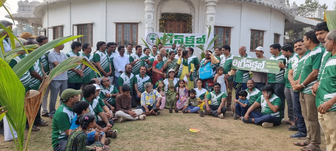 Volunteers planting trees
